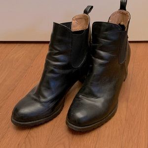 Leather Heeled Chelsea Boot